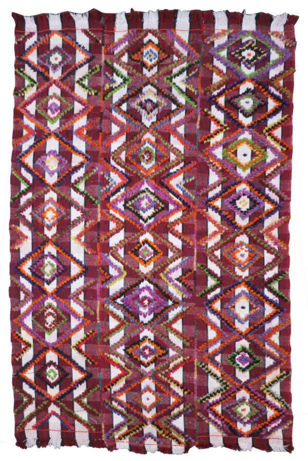 Kilim Jajim brodé ancien Turquie