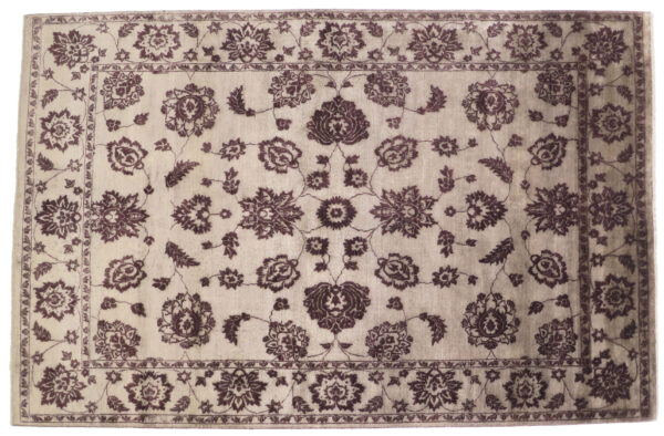Tapis Damask laine et soie Inde – Image 2