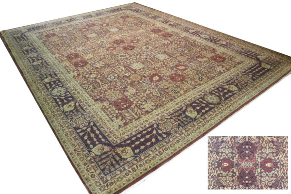 Tapis Taebriz "antik finish" Agra Inde – Image 2