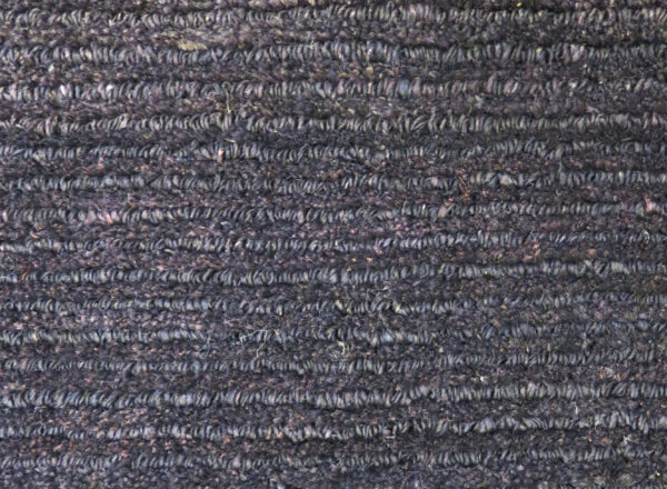 Tapis en fibre de chanvre teintée anthracite Népal – Image 3